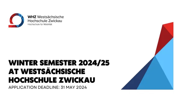 Winter Semester 2024/25 at Westsächsische Hochschule Zwickau