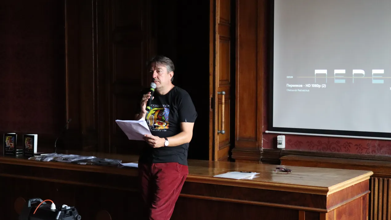 Andriy Permyakov`s "Virshow!" concert tour at the university