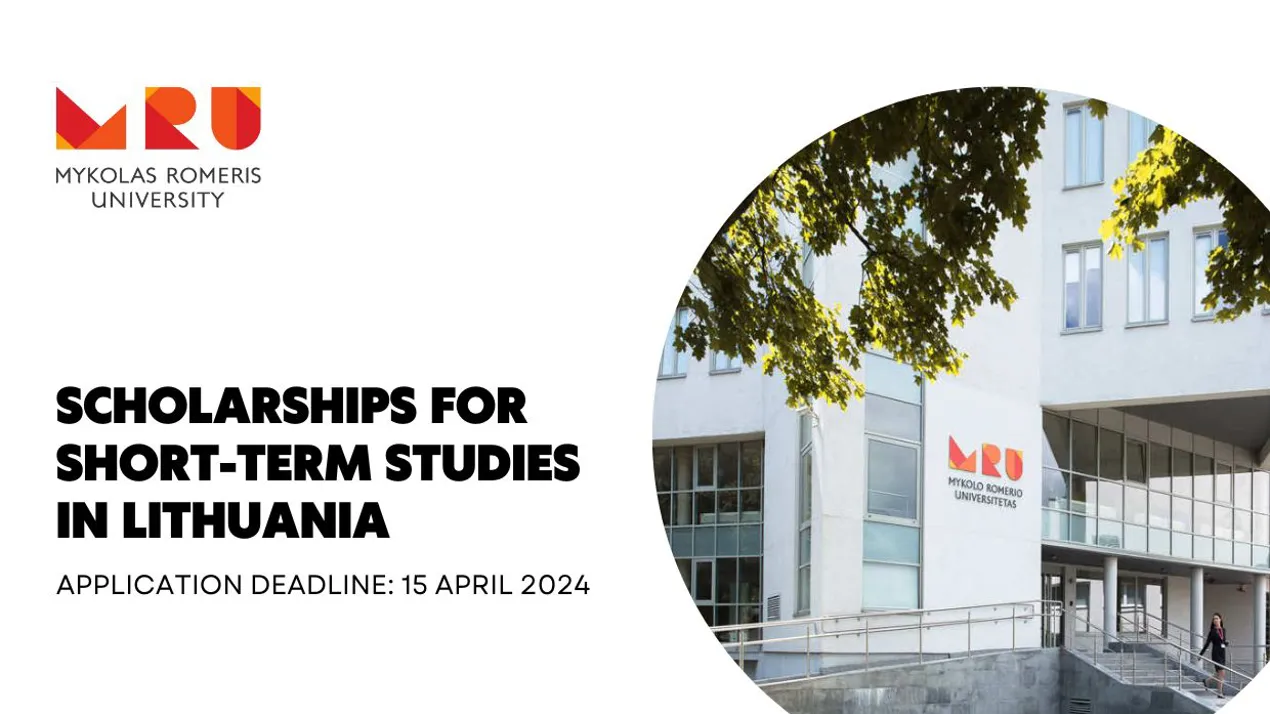 Scholarships for short-term studies in Lithuania (Mykolas Romeris University) in 2024/25