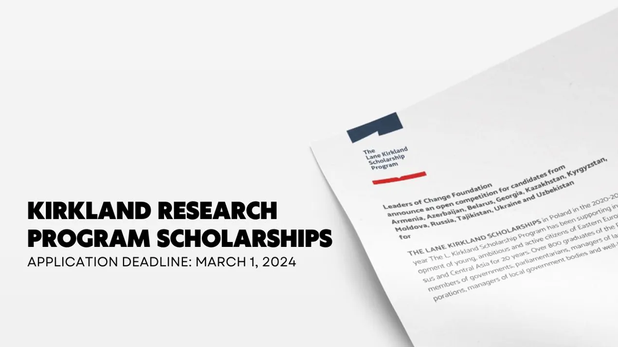 Kirkland Research Program Scholarships