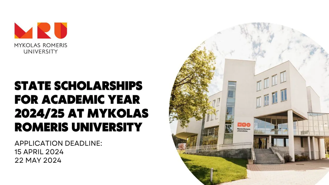 State scholarships available for academic year 2024/25 at Mykolas Romeris University