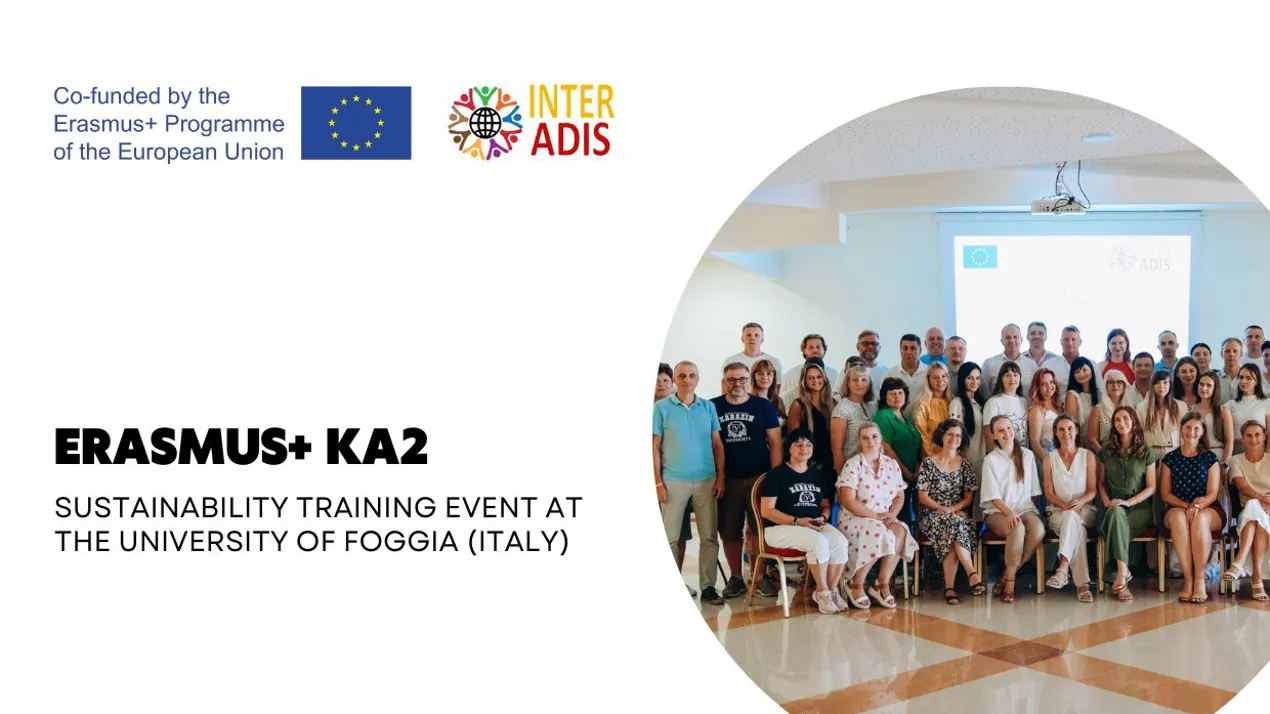 Sustainability Training event at the University of Foggia (Italy) ERASMUS+ KA2 INTERADIS