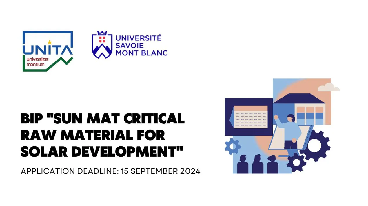 UNITA BIP "SUN Mat Critical Raw Material for Solar Development" by USMB