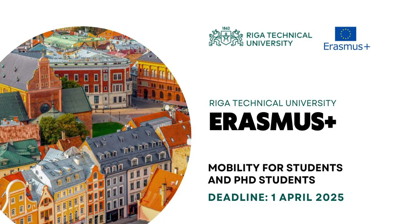 Відкрито конкурс ERASMUS+ до Ризького технічного університету (Латвія) на осінній семестр 2025