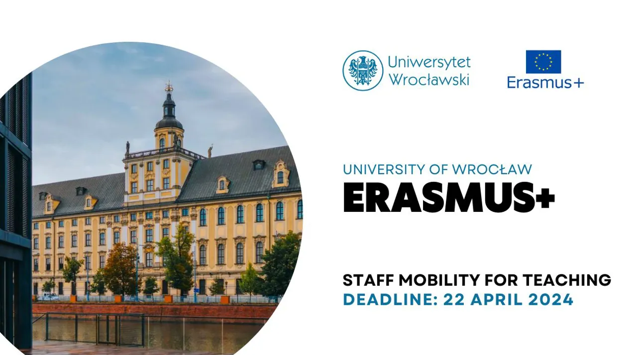 Відкрито конкурс ERASMUS+ Staff Mobility for Teaching до Вроцлавського університету (Польща)