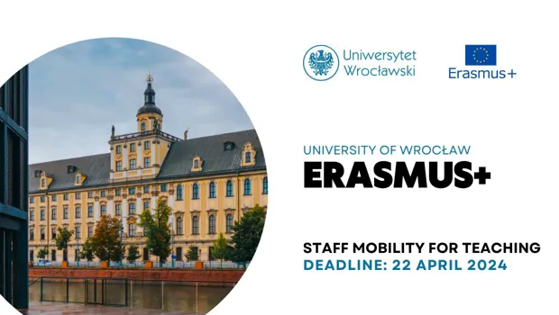 Відкрито конкурс ERASMUS+ Staff Mobility for Teaching до Вроцлавського університету (Польща)
