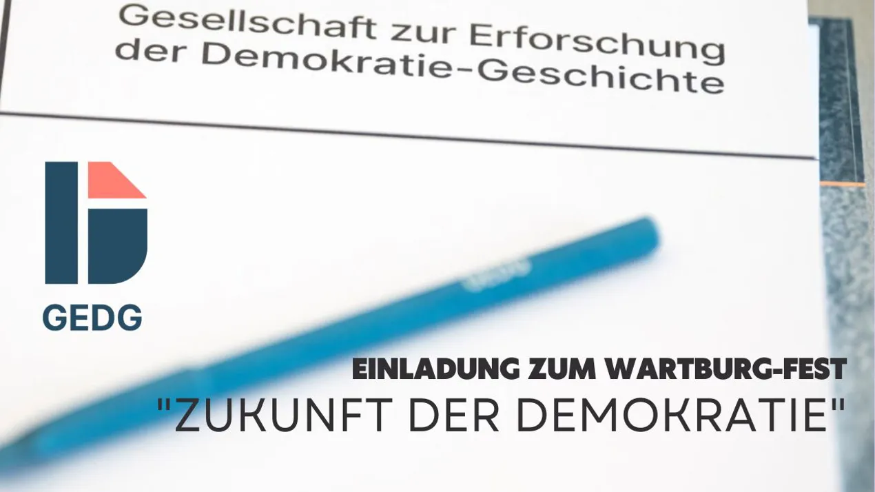 Einladung zum Wartburg-Fest "Zukunft der Demokratie"