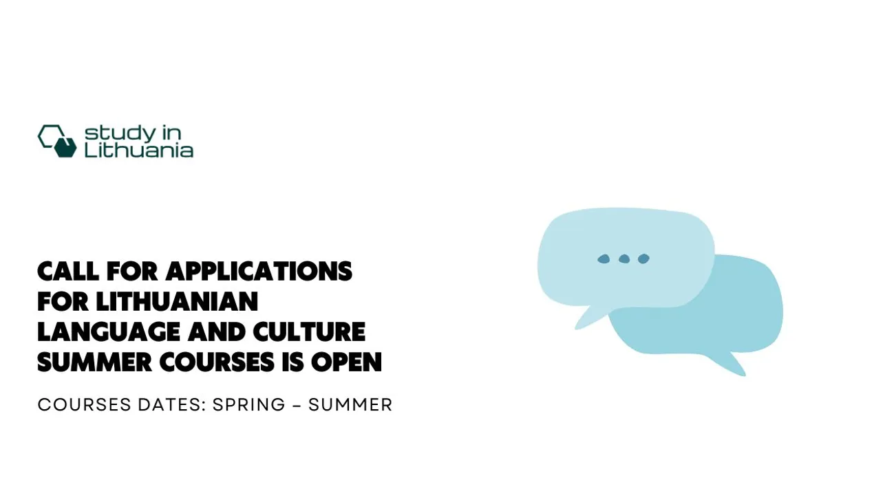 Call for applications for Lithuanian language and culture summer courses is OPEN