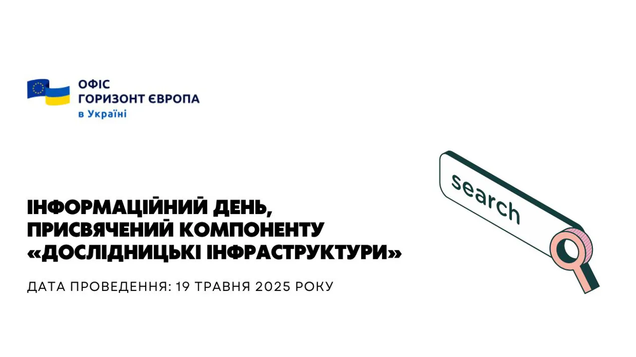 Інформаційний день, присвячений компоненту «Дослідницькі інфраструктури»