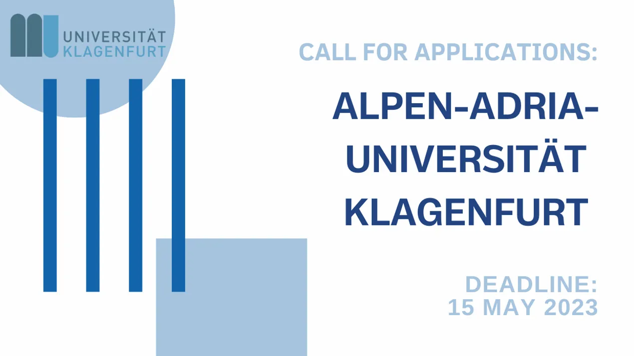Відкрито конкурс на подання заявок для отримання стипендії в Клаґенфуртський університет Альпен-Адрія (Австрія)